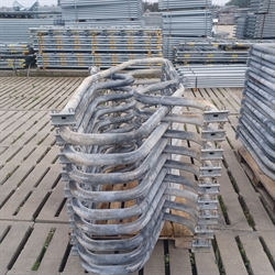 30 Stück gebr. 2" Liegeboxenbügel Länge: 1,90 m Cc:0,86 m S429